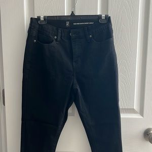 Black high rise skinny jeans